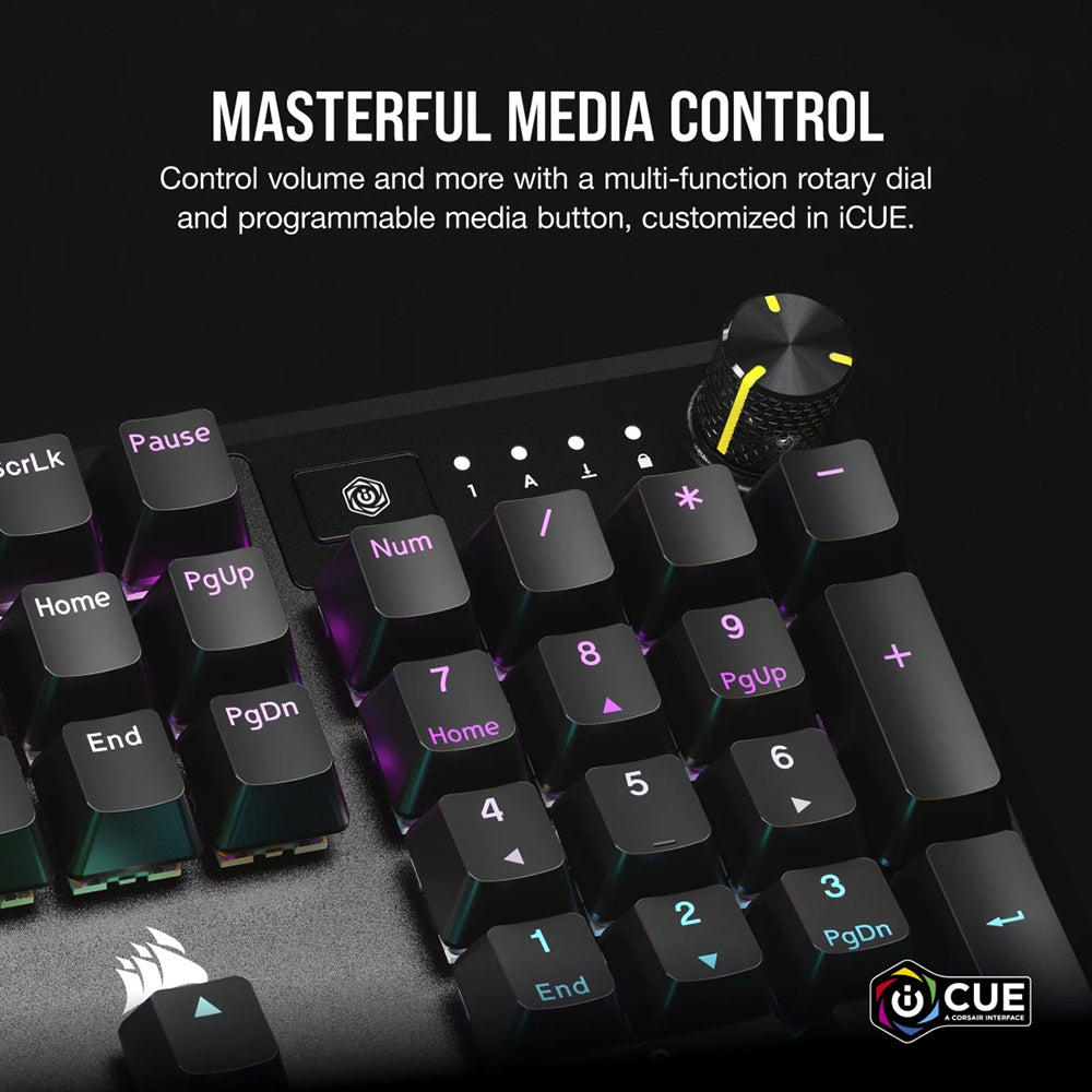 Corsair K70 CORE RGB Mechanical Gaming Keyboard - Black | 106-CH-910971E-UK from Corsair - DID Electrical