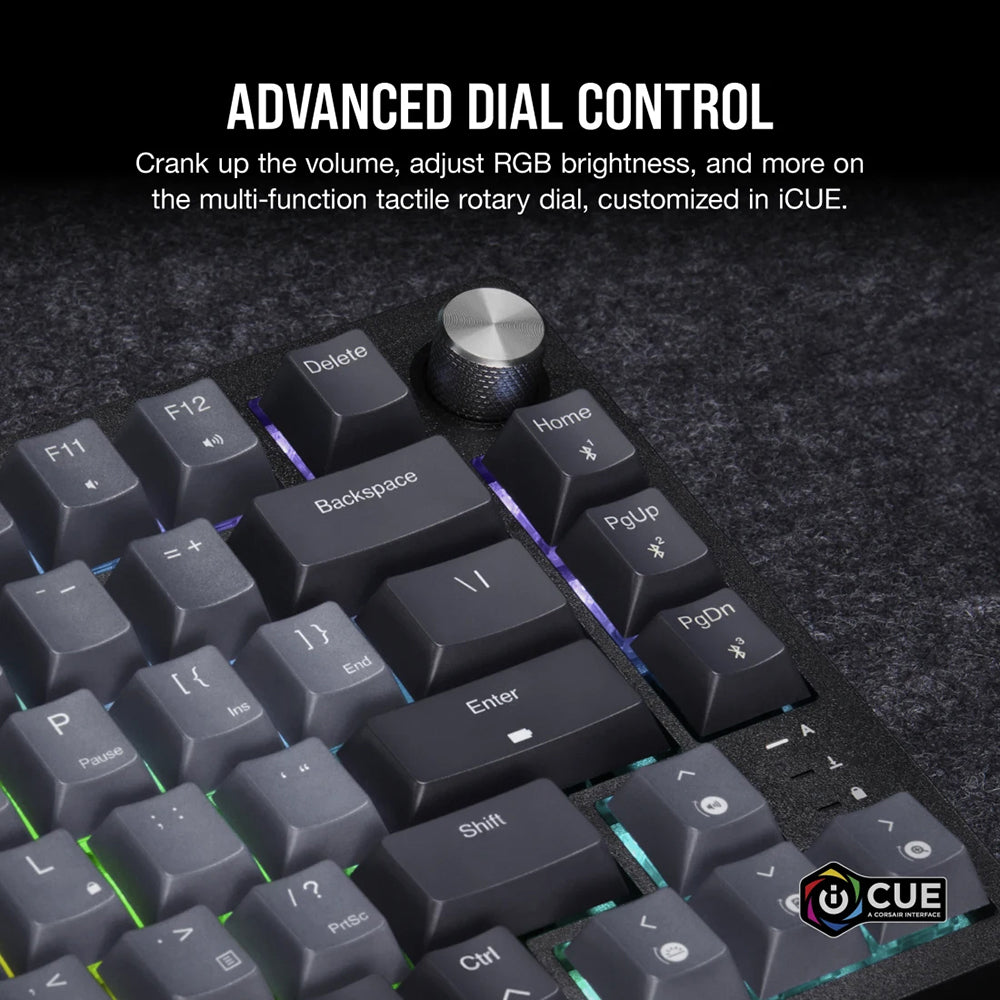 Corsair K65 Plus Wireless 75% RGB Mechanical Gaming Keyboard - Black | 106-CH-91D401L-UK from Corsair - DID Electrical