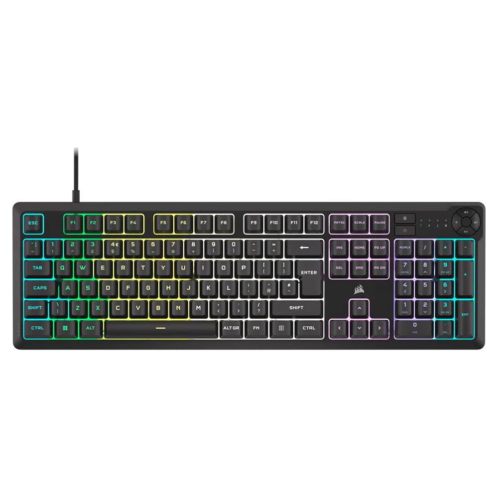Corsair K55 CORE RGB Gaming Keyboard - Black | 106-CH-9226C65-UK from Corsair - DID Electrical