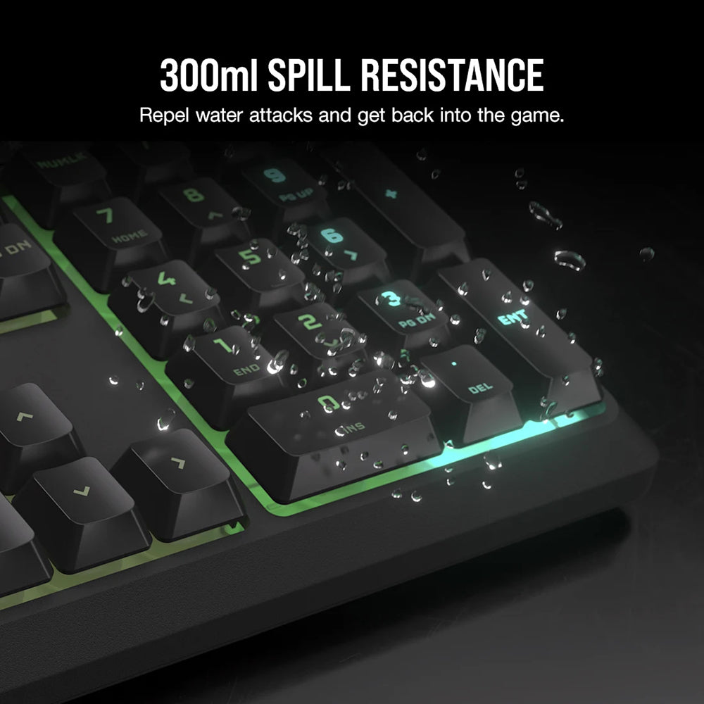 Corsair K55 CORE RGB Gaming Keyboard - Black | 106-CH-9226C65-UK from Corsair - DID Electrical