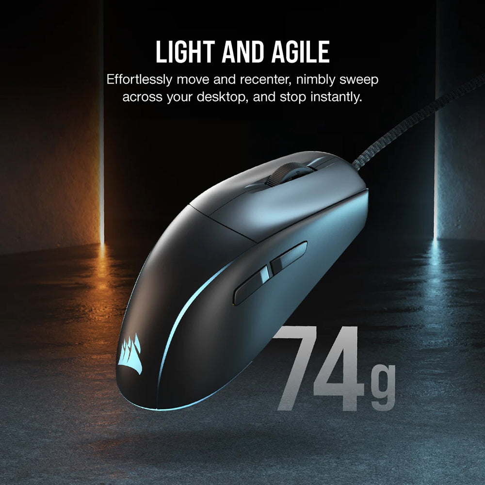 Corsair M75 Lightweight RGB Gaming Mouse - Black | 106-CH-930D010-EU from Corsair - DID Electrical