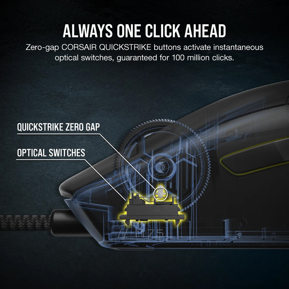 Corsair M75 Lightweight RGB Gaming Mouse - Black | 106-CH-930D010-EU from Corsair - DID Electrical