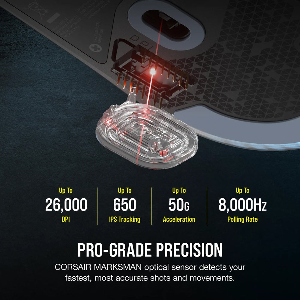 Corsair M75 Lightweight RGB Gaming Mouse - Black | 106-CH-930D010-EU from Corsair - DID Electrical