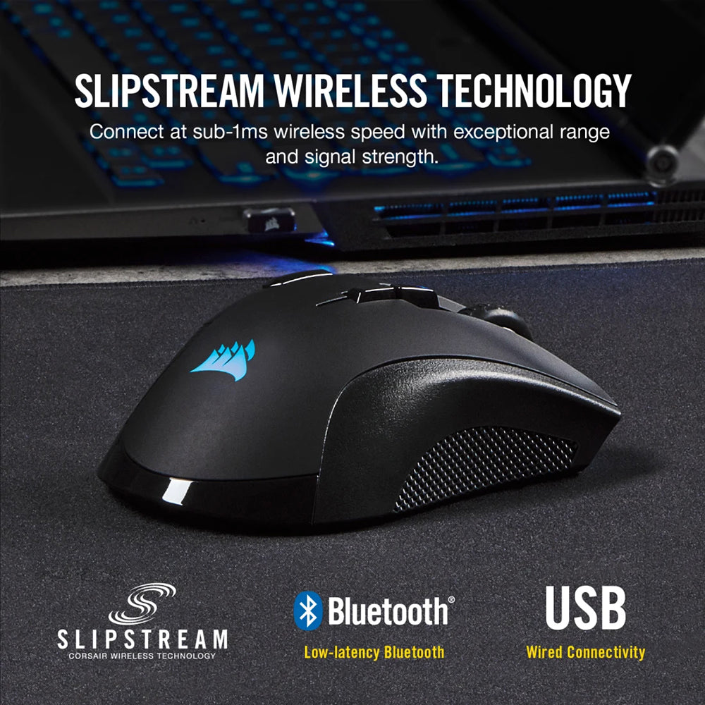 Corsair IRONCLAW RGB Wireless Gaming Mouse - Black | 106-CH-9317011 from Corsair - DID Electrical