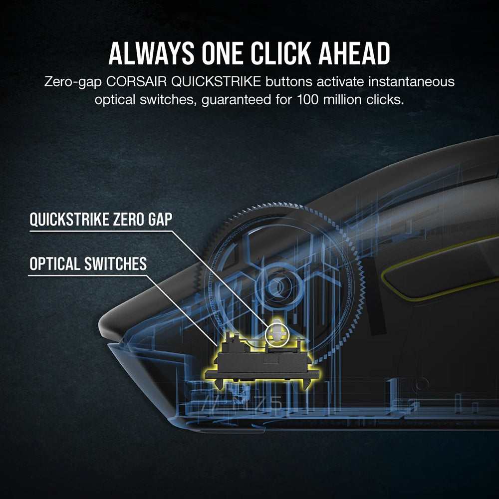 Corsair M75 Wireless RGB Gaming Mouse - Black | 106-CH-931D010-EU from Corsair - DID Electrical