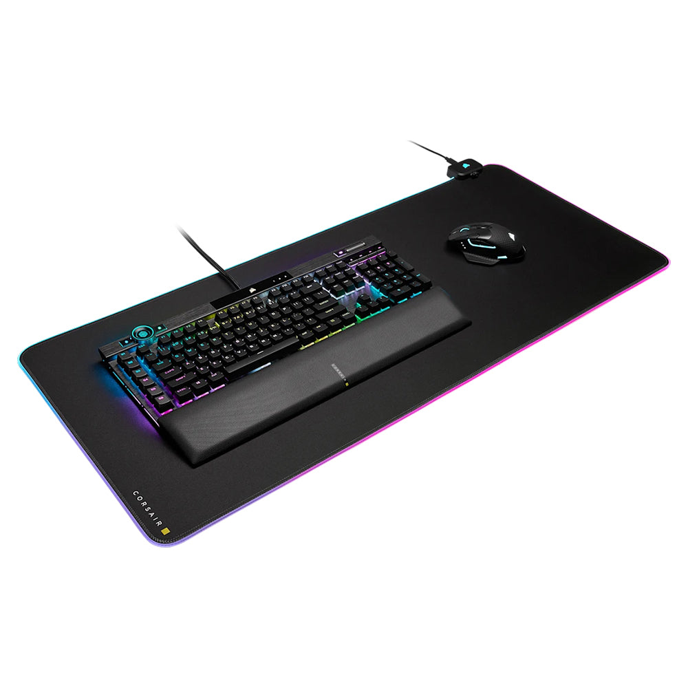 Corsair MM700 RGB Extended Mouse Pad - Black | 106-CH-9417070-WW from Corsair - DID Electrical