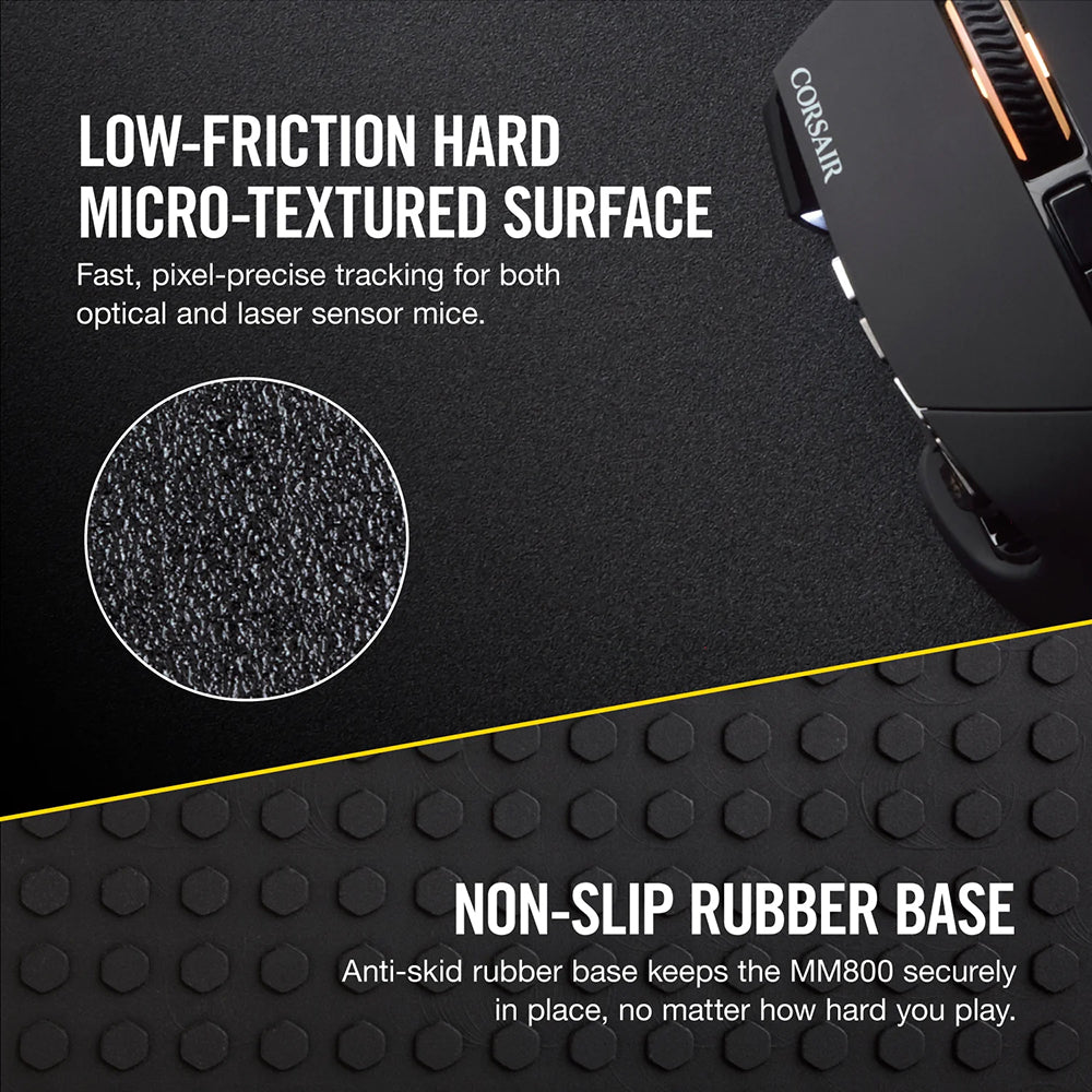 Corsair MM800 RGB POLARIS Gaming Mouse Pad - Black | 106-CH-9440020 from Corsair - DID Electrical