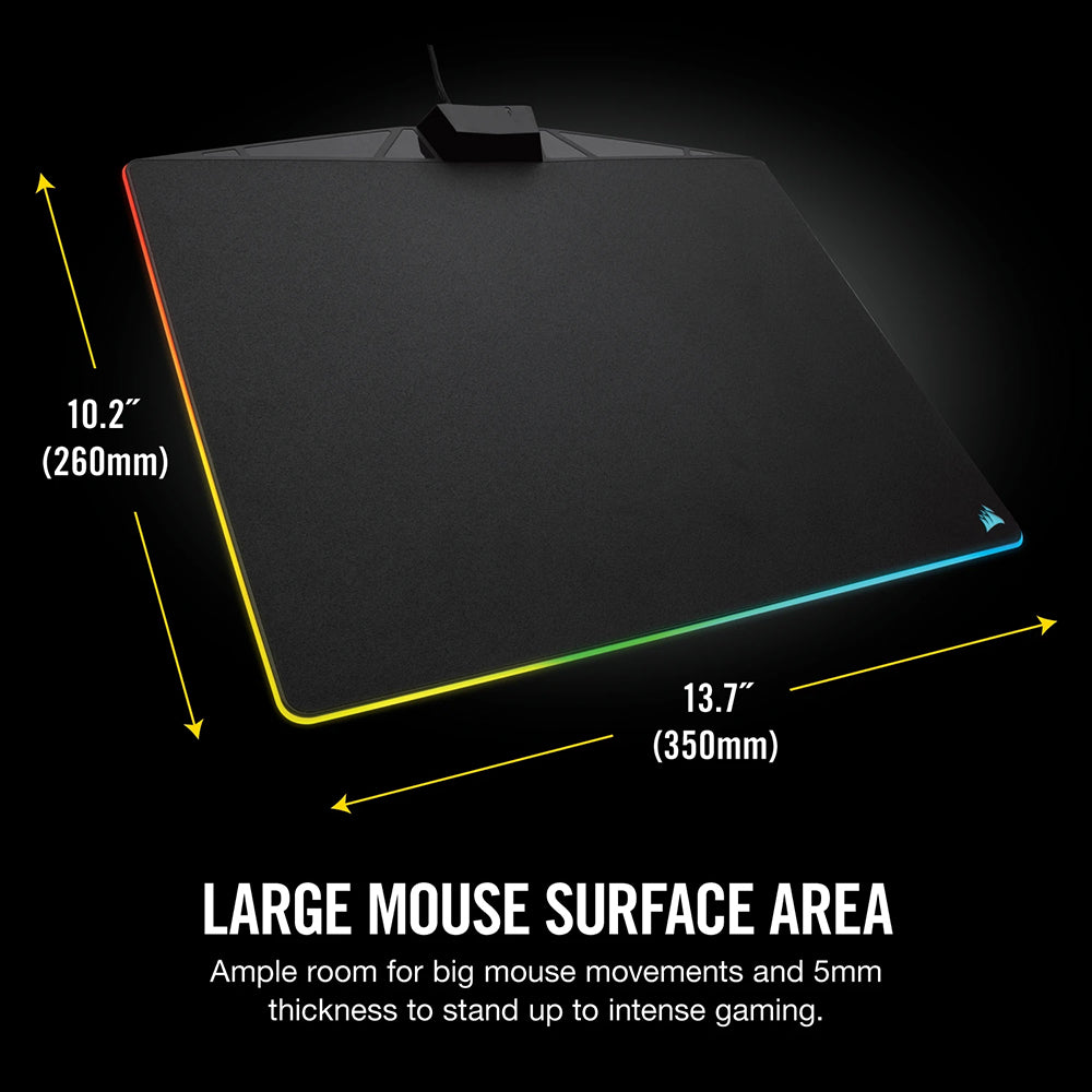 Corsair MM800 RGB POLARIS Gaming Mouse Pad - Black | 106-CH-9440020 from Corsair - DID Electrical