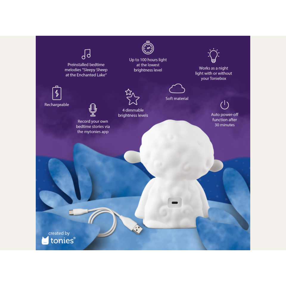 Tonies Sleepy Sheep Night Light Audio Play Character | 11001167 from Tonies - DID Electrical