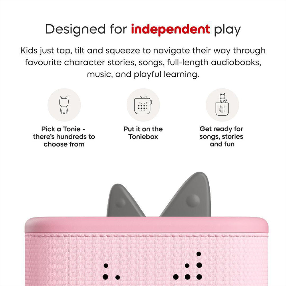 Tonies Toniebox 2 Starter Set with Creative Tonie Rubie - Cloud Pink | 11002433 from Tonies - DID Electrical