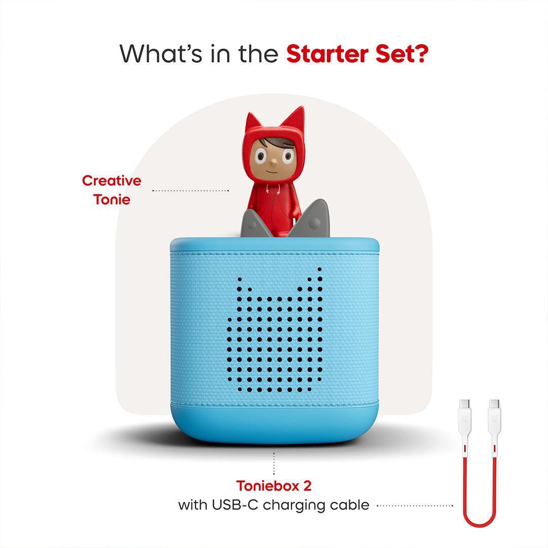 Tonies Toniebox 2 Starter Set with Creative Tonie Rubie - Sky Blue | 11002434 from Tonies - DID Electrical