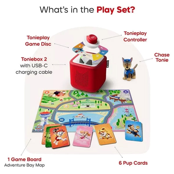 Tonies Toniebox 2 with Paw Patrol Chase Play Set - Cloud Pink | 11003488 from Tonies - DID Electrical