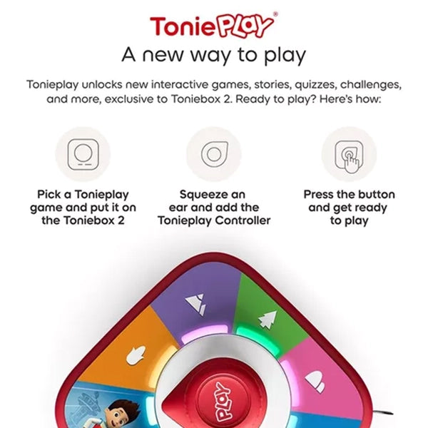 Tonies Toniebox 2 with Paw Patrol Chase Play Set - Cloud Pink | 11003488 from Tonies - DID Electrical