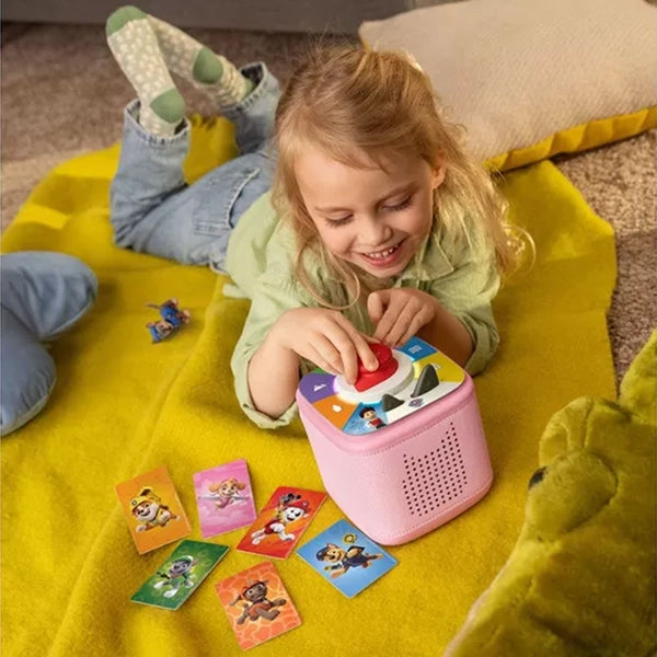 Tonies Toniebox 2 with Paw Patrol Chase Play Set - Cloud Pink | 11003488 from Tonies - DID Electrical