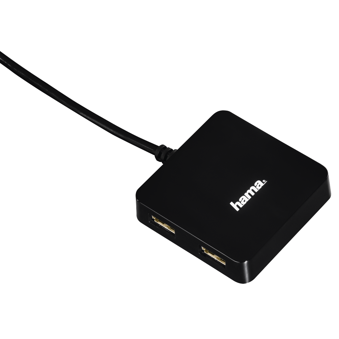 Hama 0.3M Buspowered 4 Ports USB 2.0 Hub - Black | 121318 from Hama - DID Electrical