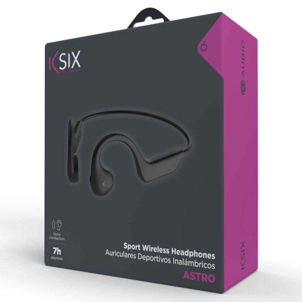 Ksix Astro Sport Bone Conduction In-Ear Wireless Headphones - Black | 130910 from Ksix - DID Electrical
