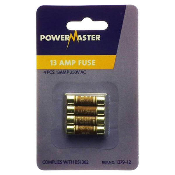 Powermaster 13A Fuses Pack Of 4 - Assorted | 137912 from Powermaster - DID Electrical