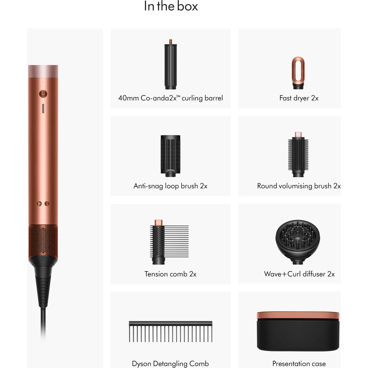 Dyson Airwrap Co-anda 2x Curly & Coily Multi-Styler - Amber Silk | 143167-01 from Dyson - DID Electrical