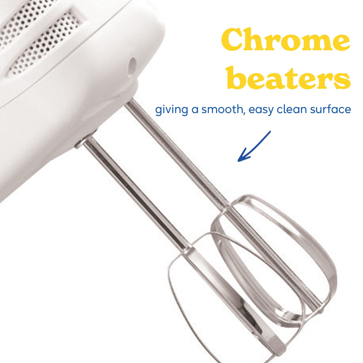 Russell Hobbs Food Collection 125W 6 Speed Hand Mixer - White | 14451