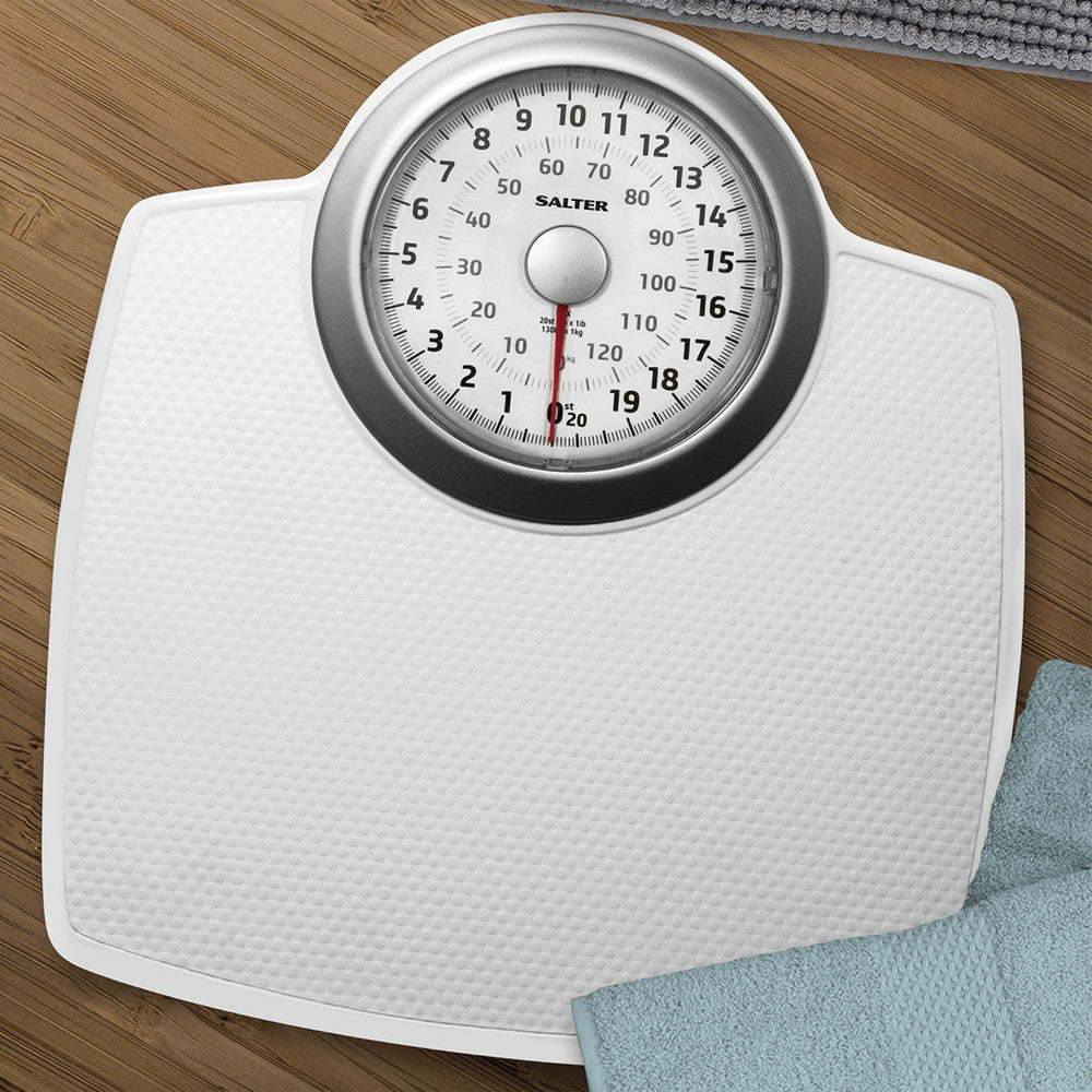 Salter Classic Mechanical Bathroom Scale - White | 144WH from Salter - DID Electrical