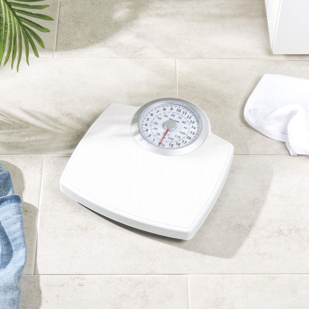 Salter Classic Mechanical Bathroom Scale - White | 144WHSVDR from Salter - DID Electrical