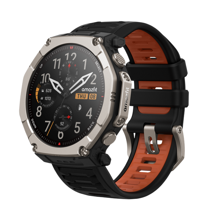 Amazfit T-Rex Ultra 2 51MM Smart Watch - Black Magma | 146-W2550GL2N