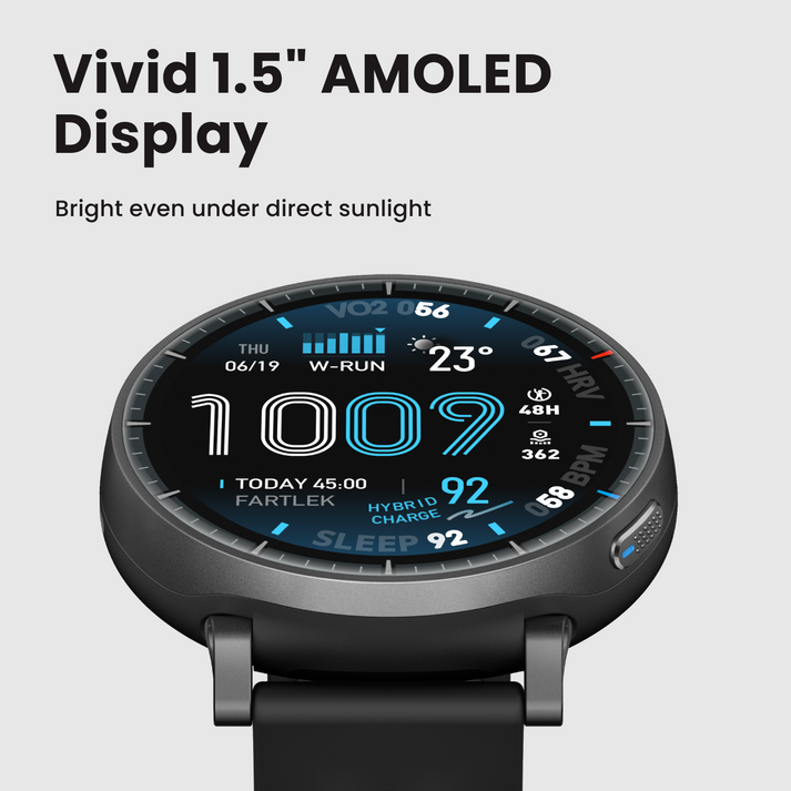 Amazfit Active Max 48MM Smart Watch - Black | 146-W2556GL1N