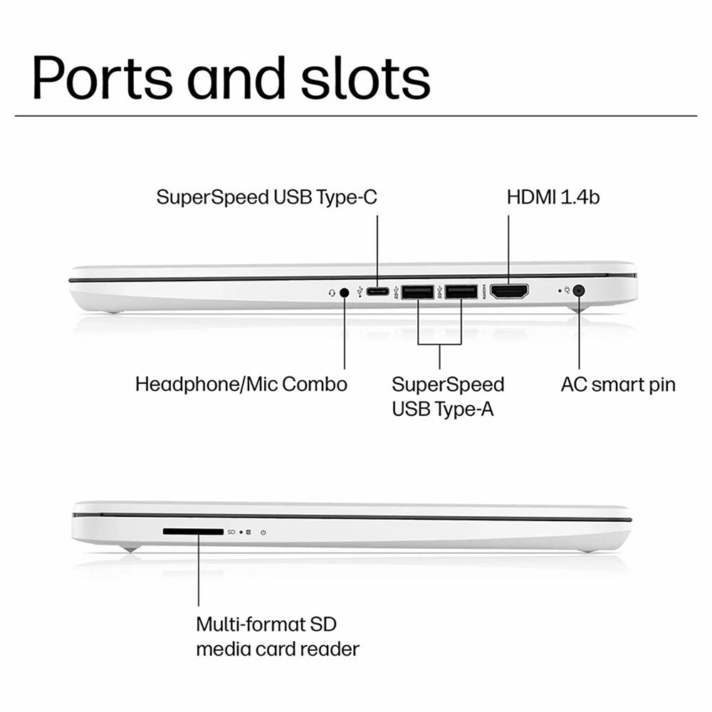 HP Intel Core i3 14" 4GB/128GB Laptop - Natural Silver | 14s-dq5013na from HP - DID Electrical