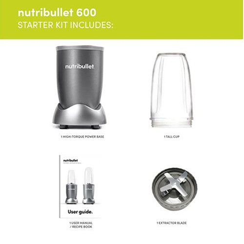 Nutribullet Starter Kit with Personal Blender - Graphite | 1502 from NutriBullet - DID Electrical