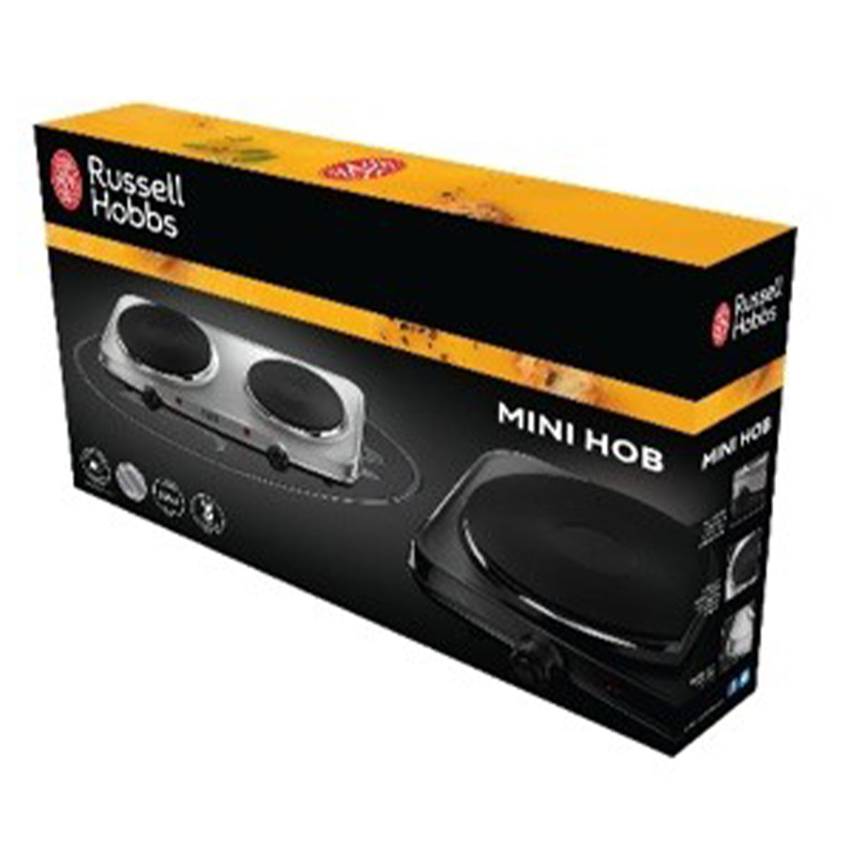 Russell Hobbs 25CM 2 Zone Electric Mini Hob - Stainless Steel | 15199