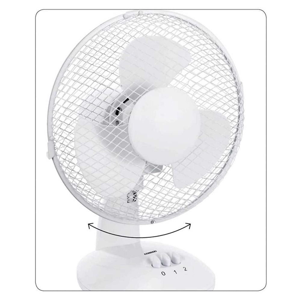 Melissa 23cm Oscillation Table Fan - White | 16510105 from Melissa - DID Electrical