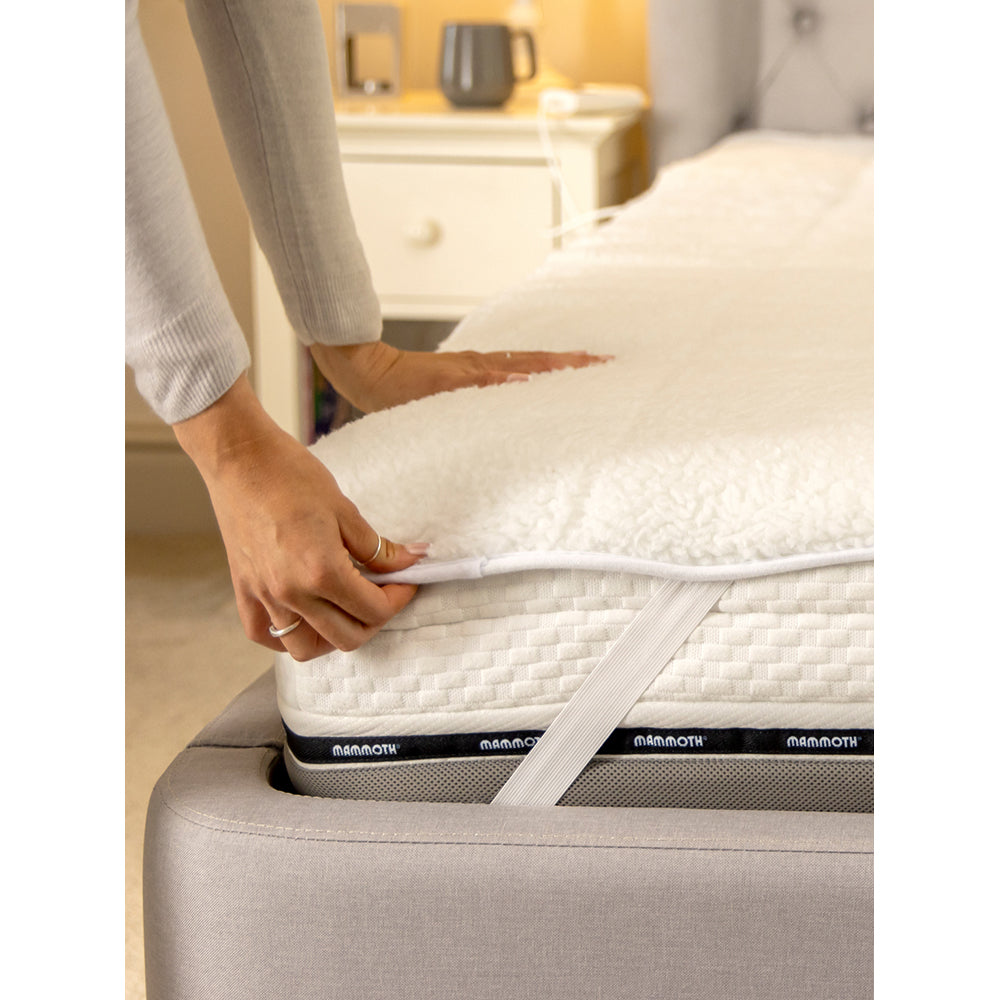 Dreamland Hunker Down Scandi Sherpa Single Underblanket with Single Controller - White | 16694C from Dreamland - DID Electrical
