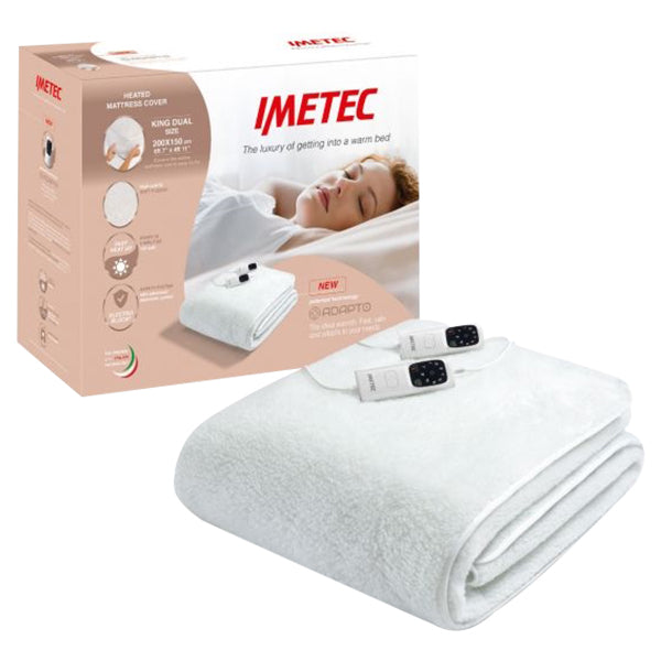 Imetec Adapto King Mattress Cover with Dual Control  - White | 16734 from Imetec - DID Electrical