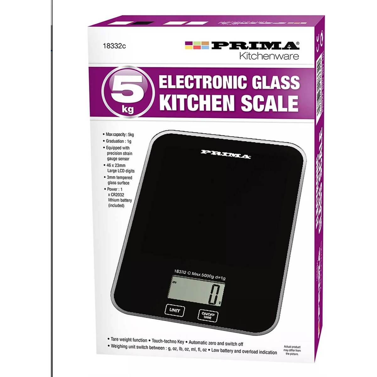 Prima Electronic Kitchen Scale - Black | 183329 from Prima - DID Electrical