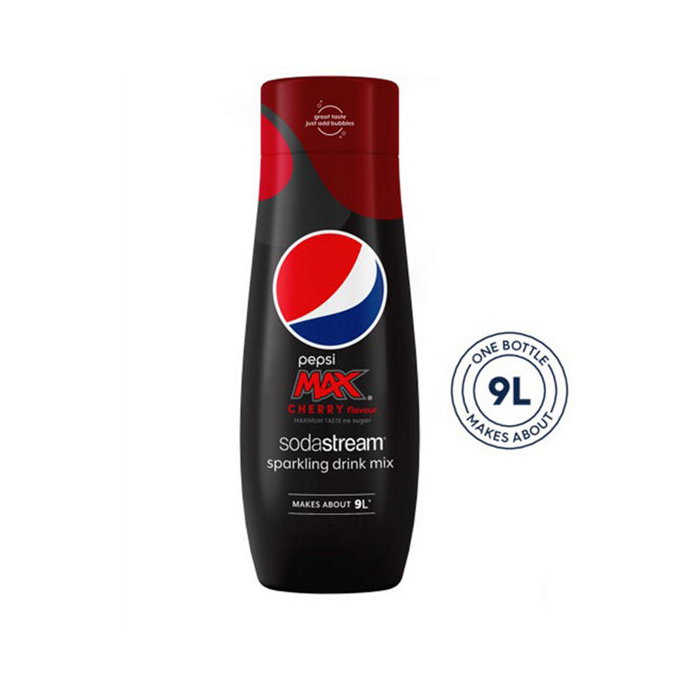 SodaStream 440ml Pepsi Max Cherry Flavoured Sparkling Drink Mix Syrup | 1925611440
