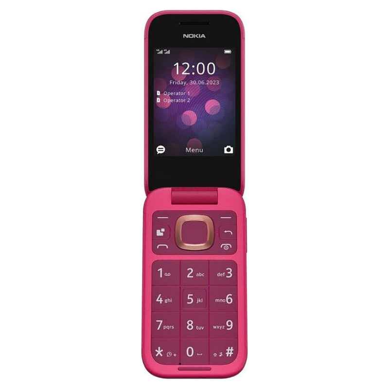 Nokia 2660 Flip 2.8" 128MB Mobile Phone - Pink | 1GF011IPC1A04 from Nokia - DID Electrical