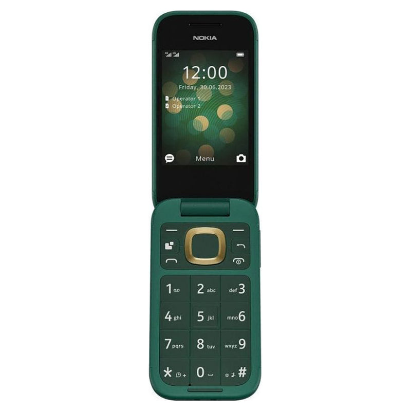 Nokia 2660 Flip 2.8" 128MB Mobile Phone - Green | 1GF011IPJ1A05 from Nokia - DID Electrical
