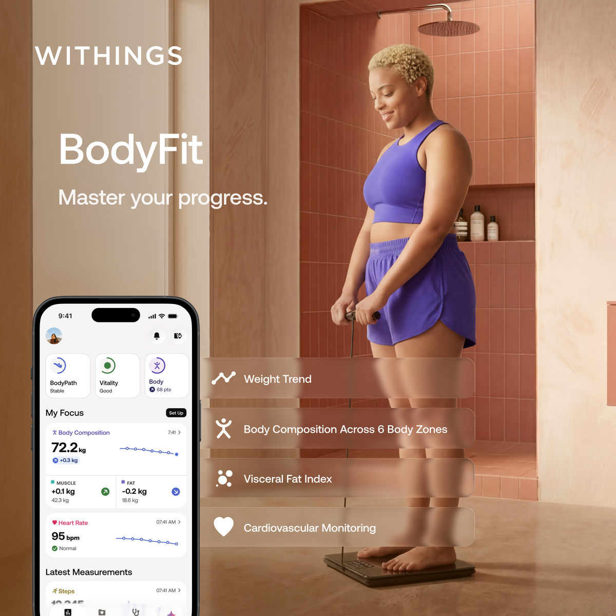 Withings BodyFit Smart Scale - Black | WBS16-BLACK-ALL-INT
