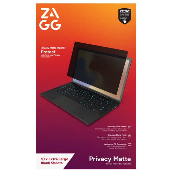 Zagg Invisible Shield ISOD Privacy Matte Monitor Screen Protector | 200214700