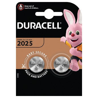 Duracell 3V Lithium Coin Cell Battery - Pack of 2 | 2025CR from Duracell - DID Electrical