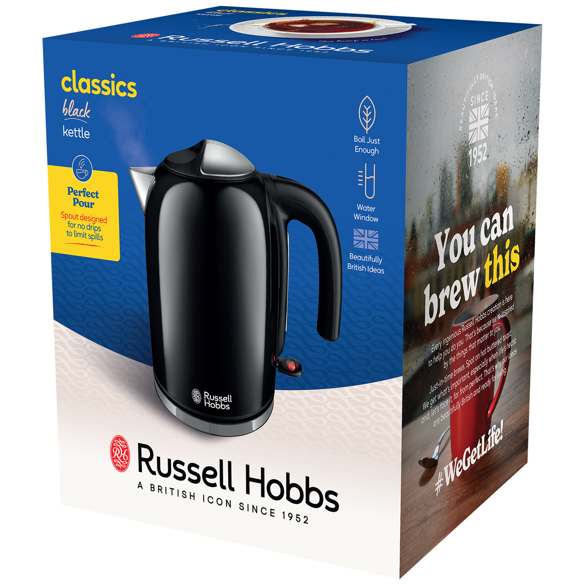 Russell Hobbs Colours Plus 1.7L Kettle - Black | 20413