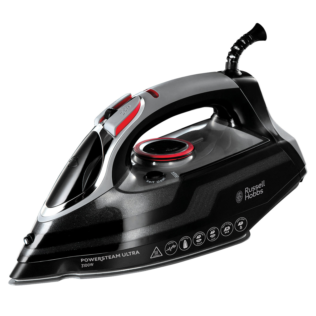 Russell Hobbs 3100W Power Steam Ultra Iron - Black | 20630