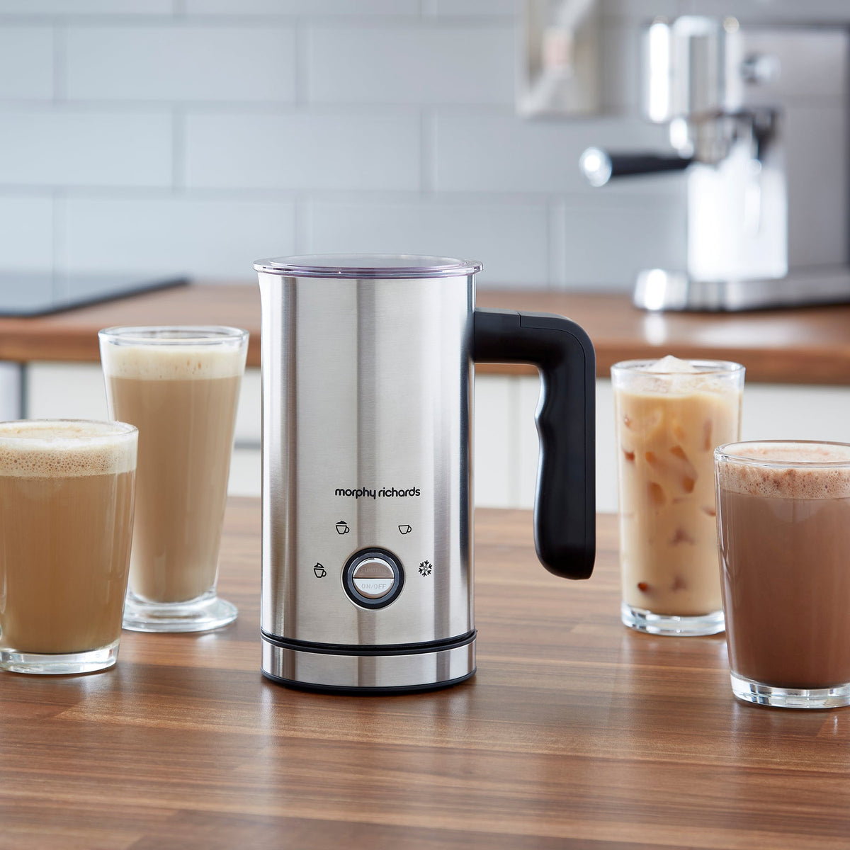 Morphy Richards Brew & Blend Electric Milk Frother - Stainless Steel | 210003 from Morphy Richards - DID Electrical