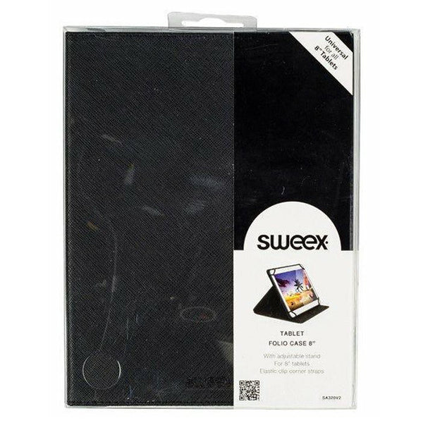Sweex 8&quot; Universal Folio Case for Tablet - Black | 021006 from Sweex - DID Electrical
