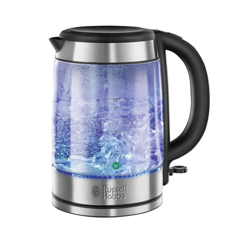 Russell Hobbs 1.7L Illuminating Glass Kettle - Silver | 21600-10