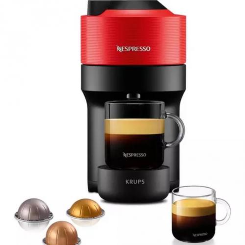 Krups Nespresso Vertuo Pop Pod Coffee Machine - Red | XN920540 from Krups - DID Electrical