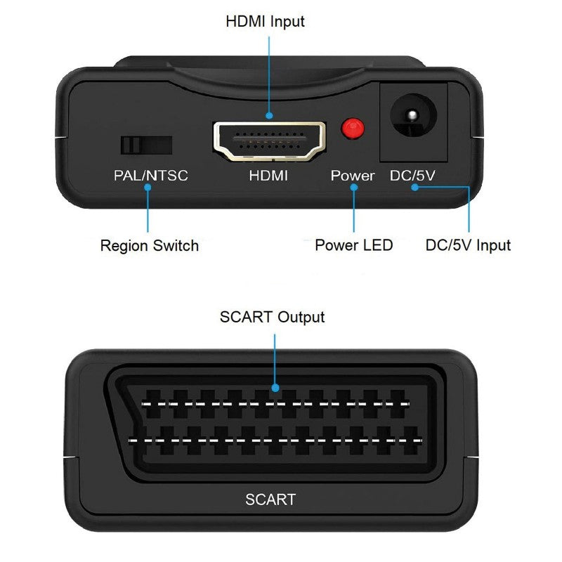 AV:Link HDMI to Scart Converter - Black | 220993 from Hama - DID Electrical
