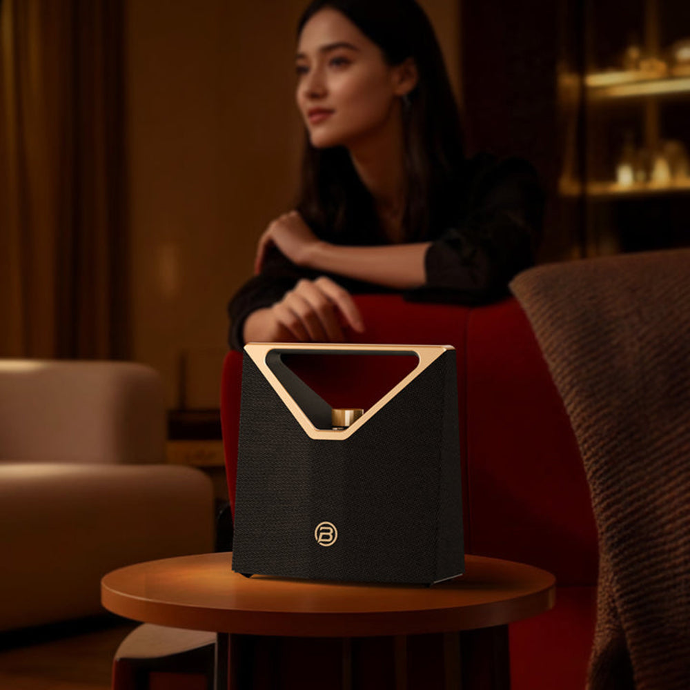 Bugani Brief Plus Portable Bluetooth Speaker - Black & Gold | 221093-02 from Bugani - DID Electrical