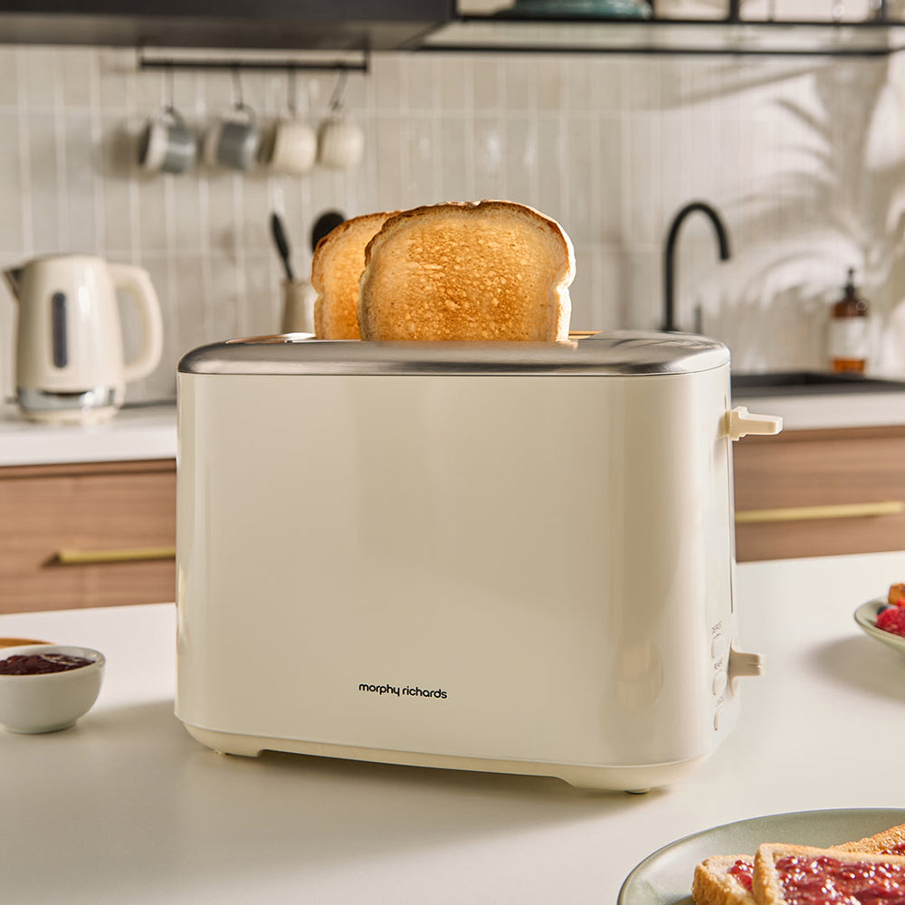 Morphy Richards Equip 2 Slice Toaster - Cream | 222065 from Morphy Richards - DID Electrical