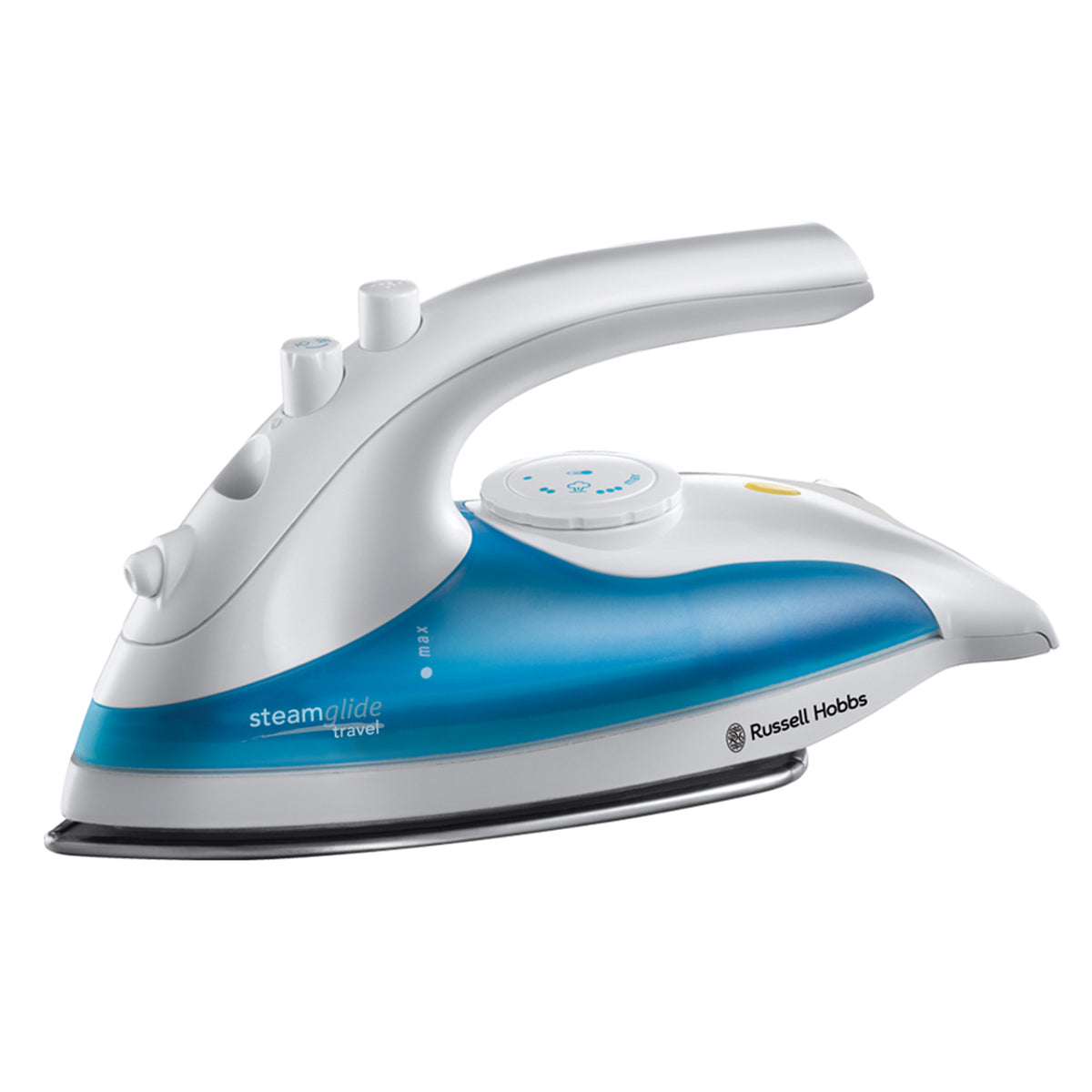 Russell Hobbs 760W Steam Glide Travel Iron - White & Blue | 22470